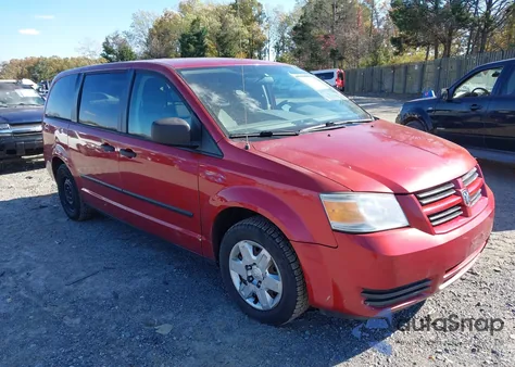 2008 Dodge Grand Caravan Se из США, поврежденный, VIN 1D8HN44HX8B118036